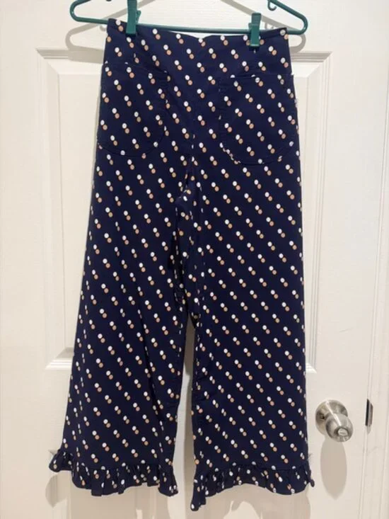 NWT Anthropologie Women's 24P The Colette Cropped High-Rise Wide-Leg Trousers - Picture 4 of 9